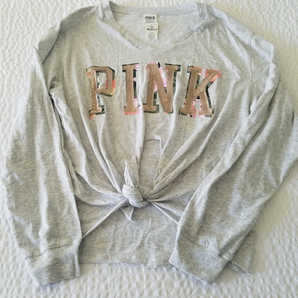 Pink long sleeves top